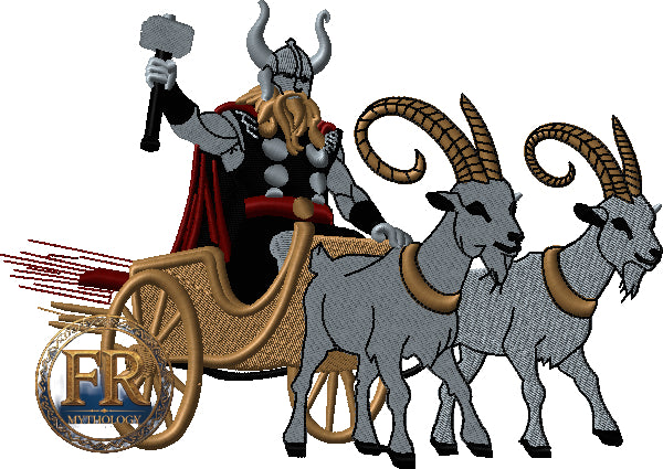 Thor Embroidered Polo Shirt – Norse Mythology Inspired Viking Apparel