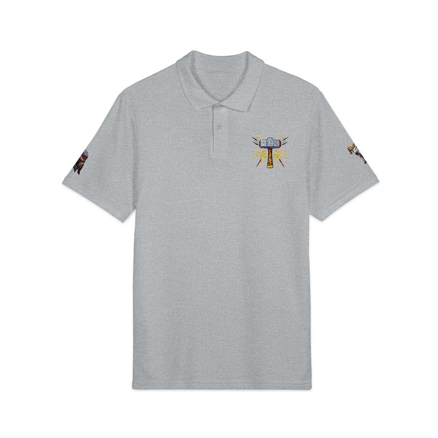 Thor Embroidered Polo Shirt – Norse Mythology Inspired Viking Apparel