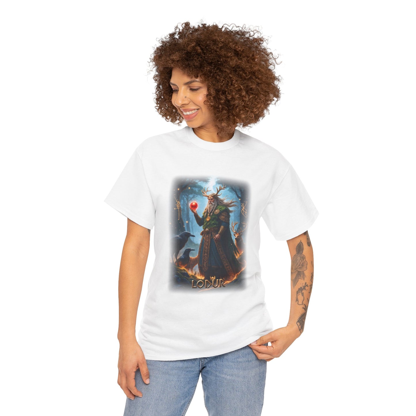 LODUR T-Shirt - Plays a crucial role in the creation of mankind - Norse Mythology