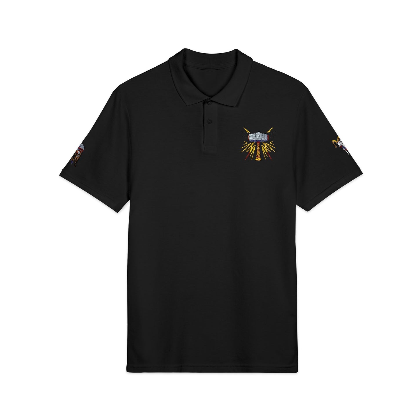 Thor Embroidered Polo Shirt – Norse Mythology Inspired Viking Apparel