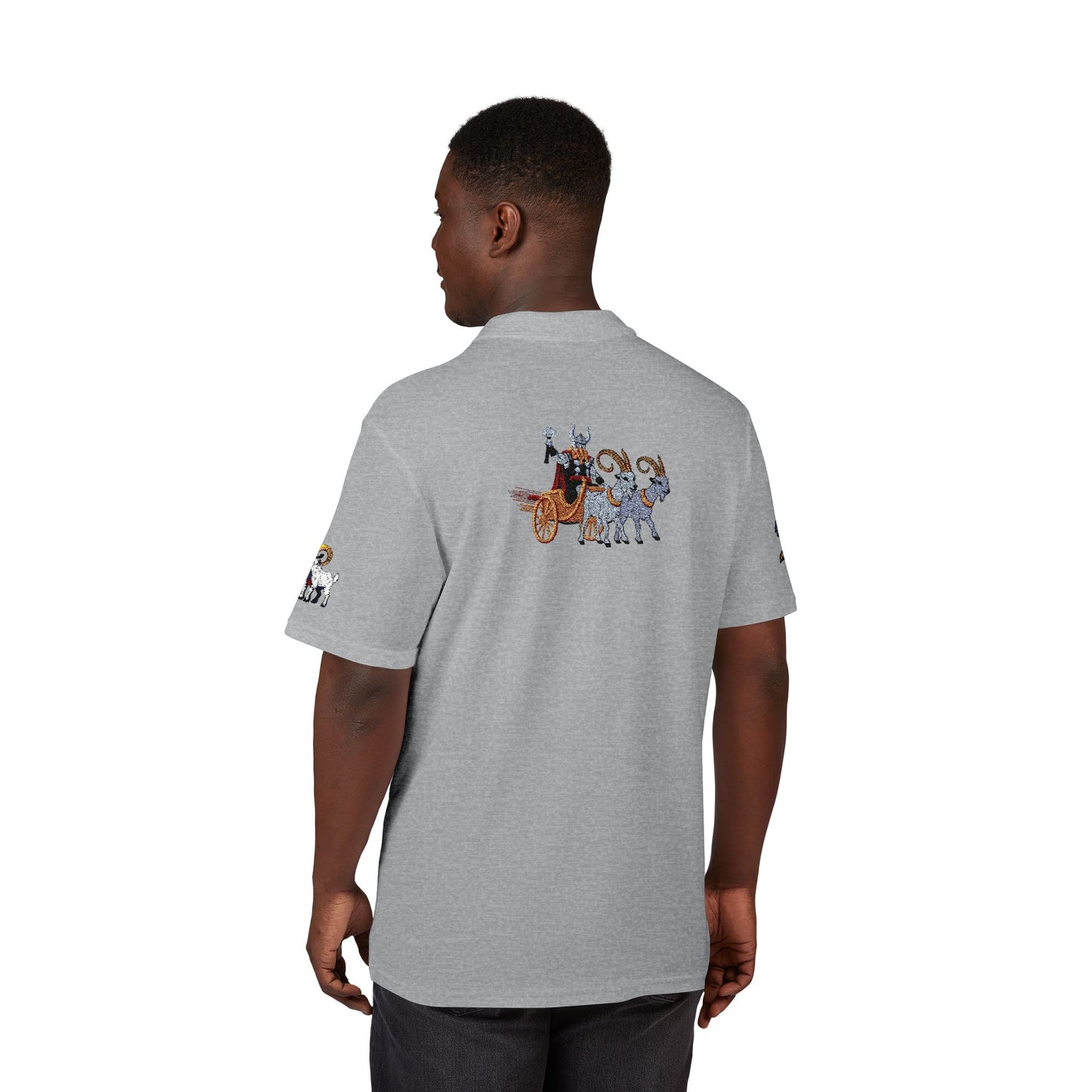 Thor Embroidered Polo Shirt – Norse Mythology Inspired Viking Apparel