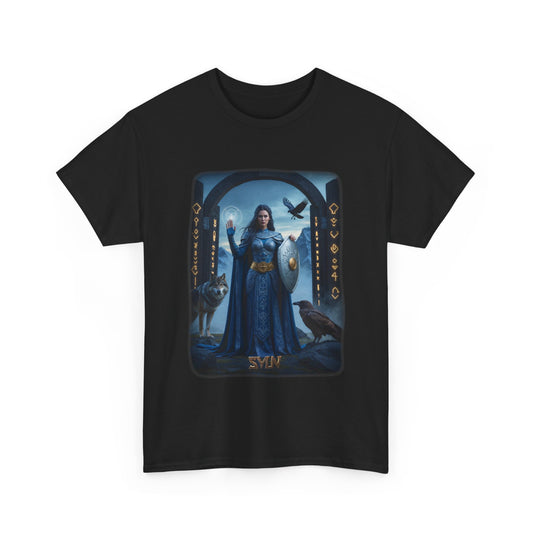 SYN T-Shirt - Goddess of justice, protection, and the rejection of unlawful claims - Norse Mythology