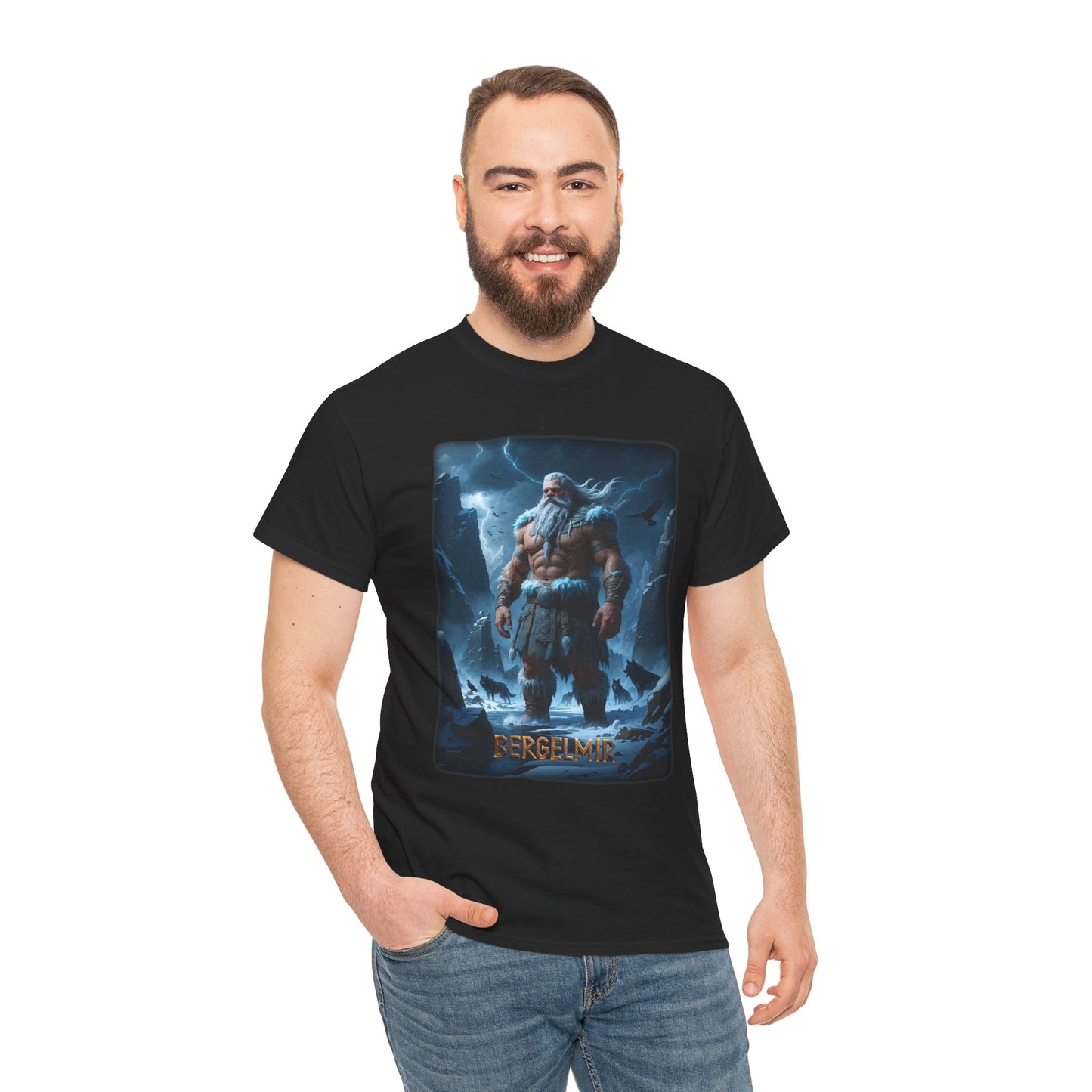 BERGELMIR T-Shirt - Symbolizes rebirth and resilience - Norse Mythology