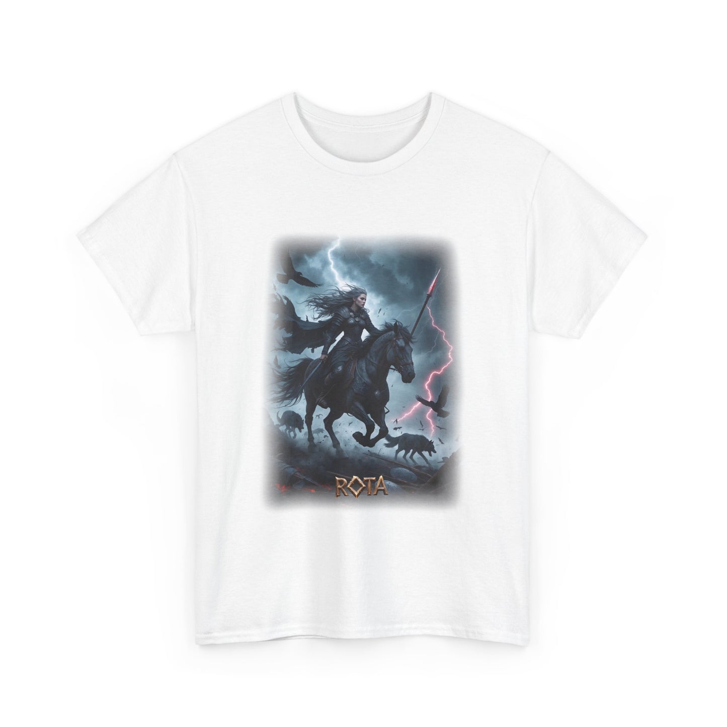 RÓTA Valkyrie T-Shirt - A  mysterious and evocative figure among the valkyries - Norse Mythology