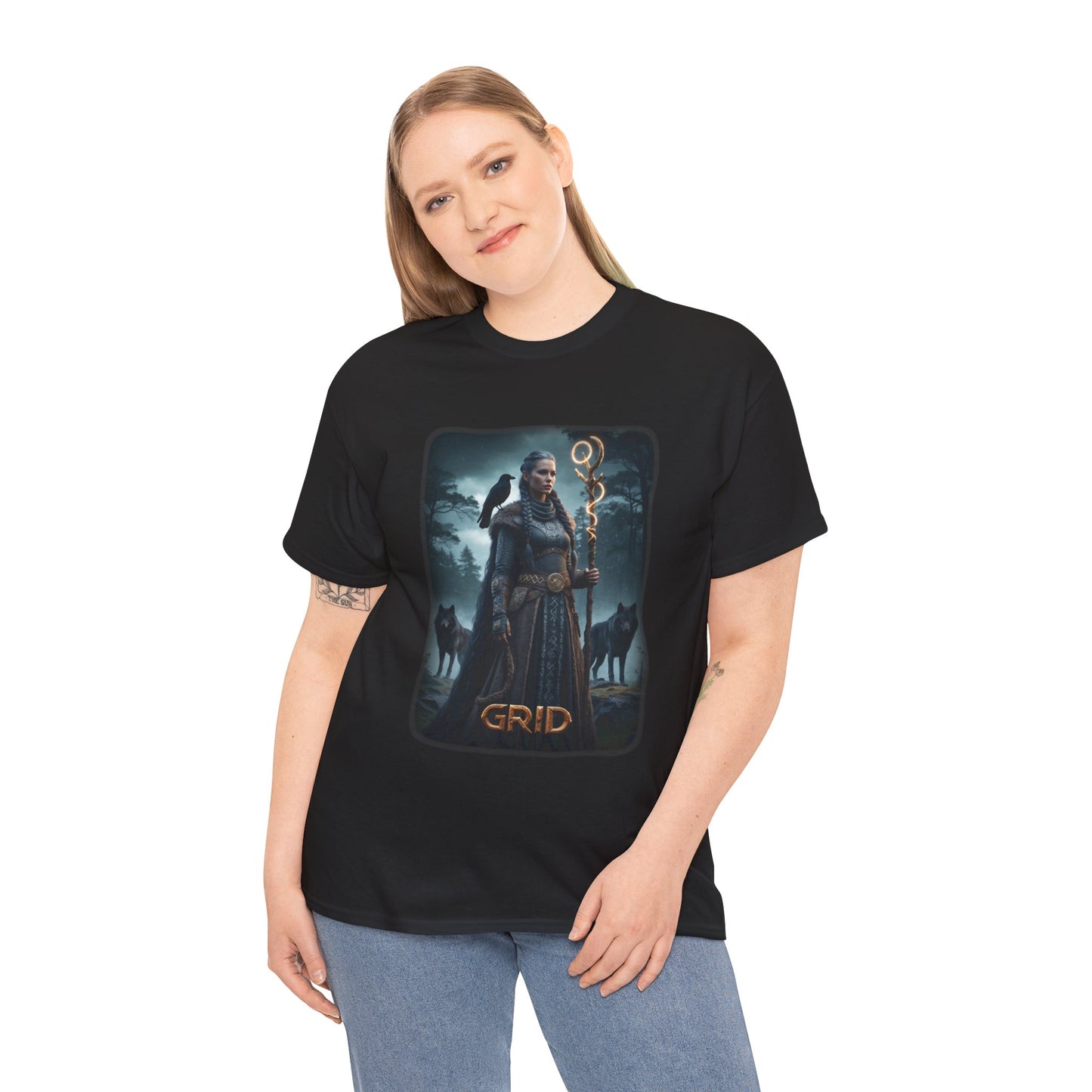 GRID T-Shirt - A powerful and independent Giantess - Norse Mythology