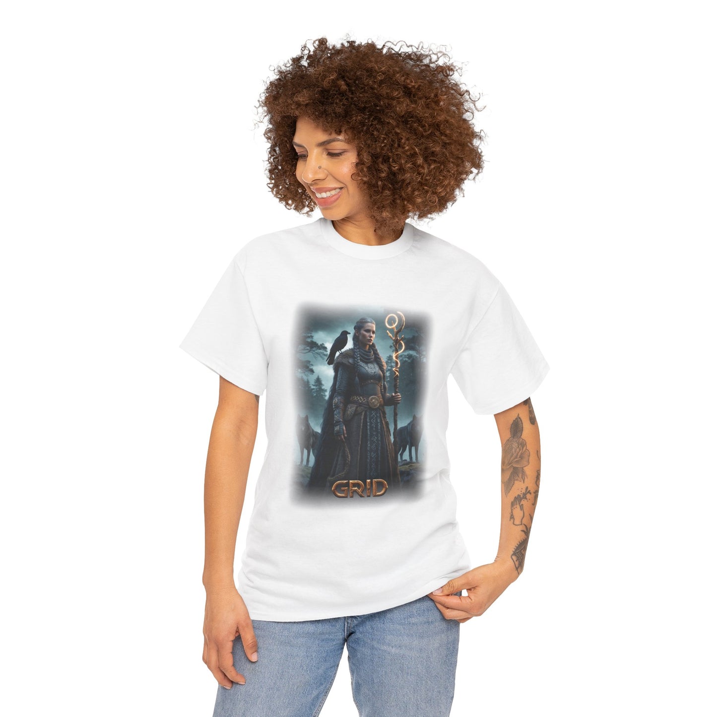 GRID T-Shirt - A powerful and independent Giantess - Norse Mythology