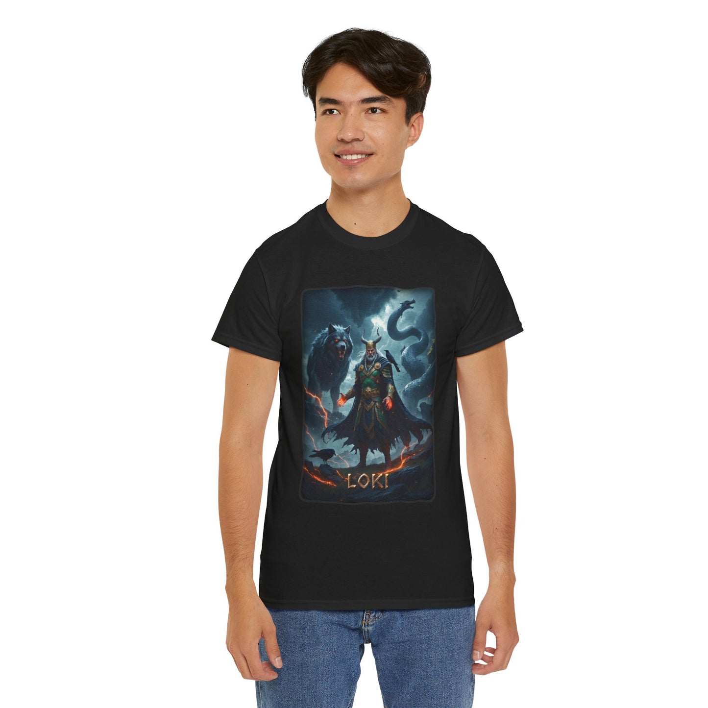 LOKI T-Shirt - Associated with deception, chaos, and change - Norse Mythology
