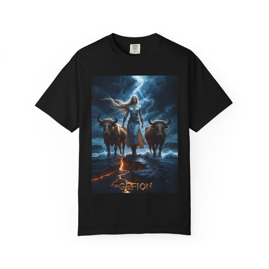 GEFION T-Shirt - Goddess who created Zealand - Norse Mythology