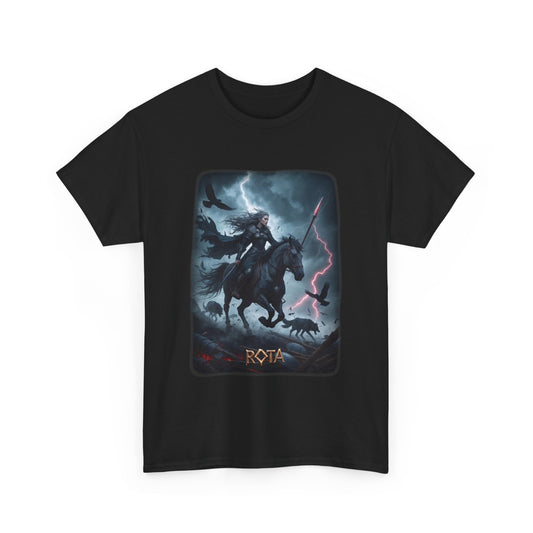 RÓTA Valkyrie T-Shirt - A  mysterious and evocative figure among the valkyries - Norse Mythology