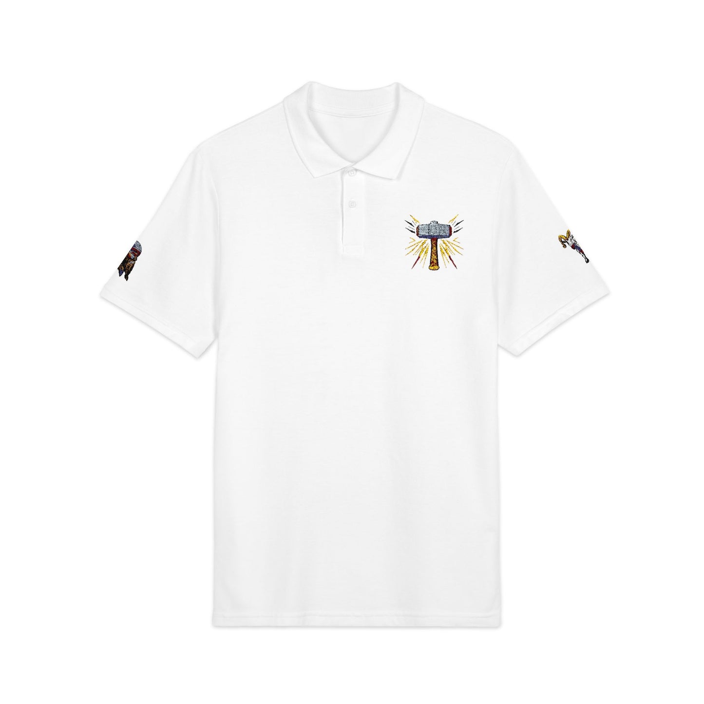 Thor Embroidered Polo Shirt – Norse Mythology Inspired Viking Apparel
