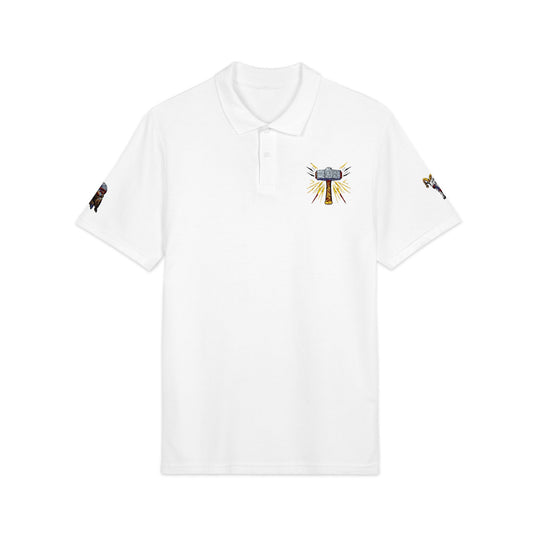 Thor Embroidered Polo Shirt – Norse Mythology Inspired Viking Apparel