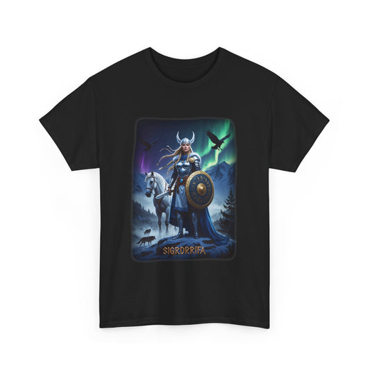 SIGRDRÍFA Valkyrie T-Shirt -  Warrior maidens who serve Odin - Norse Mythology