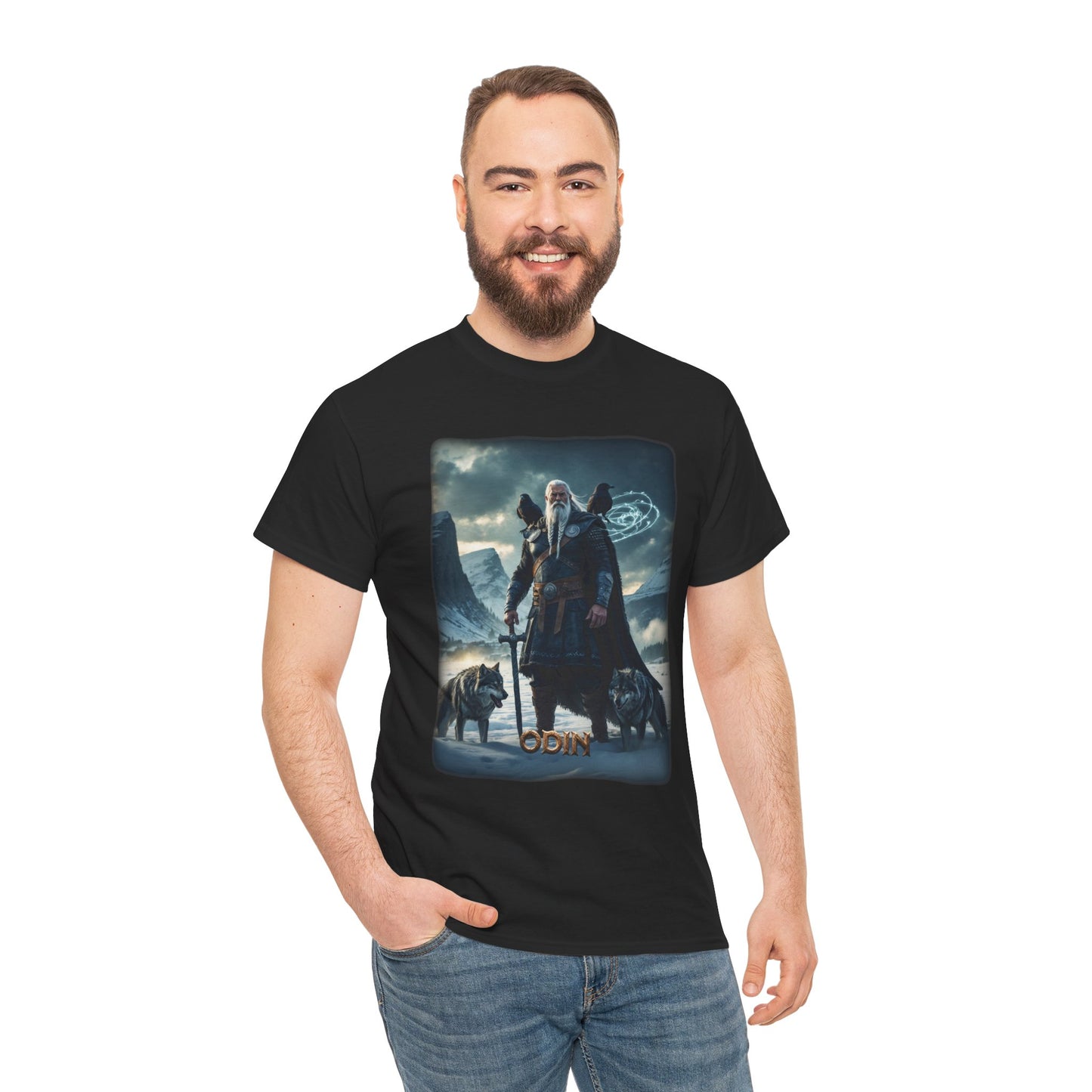 ODIN T-Shirt - Known as the god of wisdom, war, death, and poetry - Norse Mythology